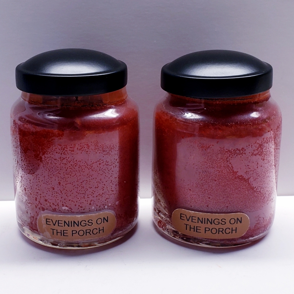 EVENING ON THE PORCH -A Cheerful Giver Baby Jar Single Wick Candle, 6 oz(2 pack)